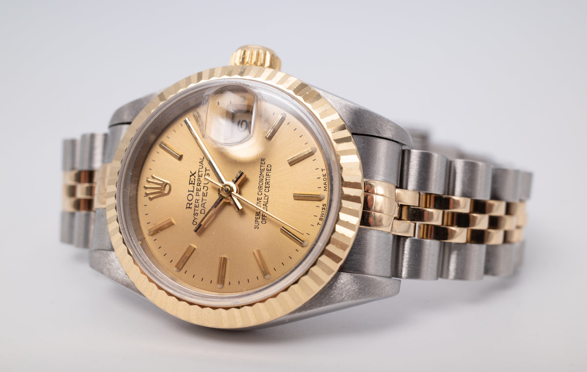 1991 Rolex Datejust 69173 Ladies 26mm Two-Tone Jubilee Watch