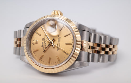 1991 Rolex Datejust 69173 Ladies 26mm Two-Tone Jubilee Watch