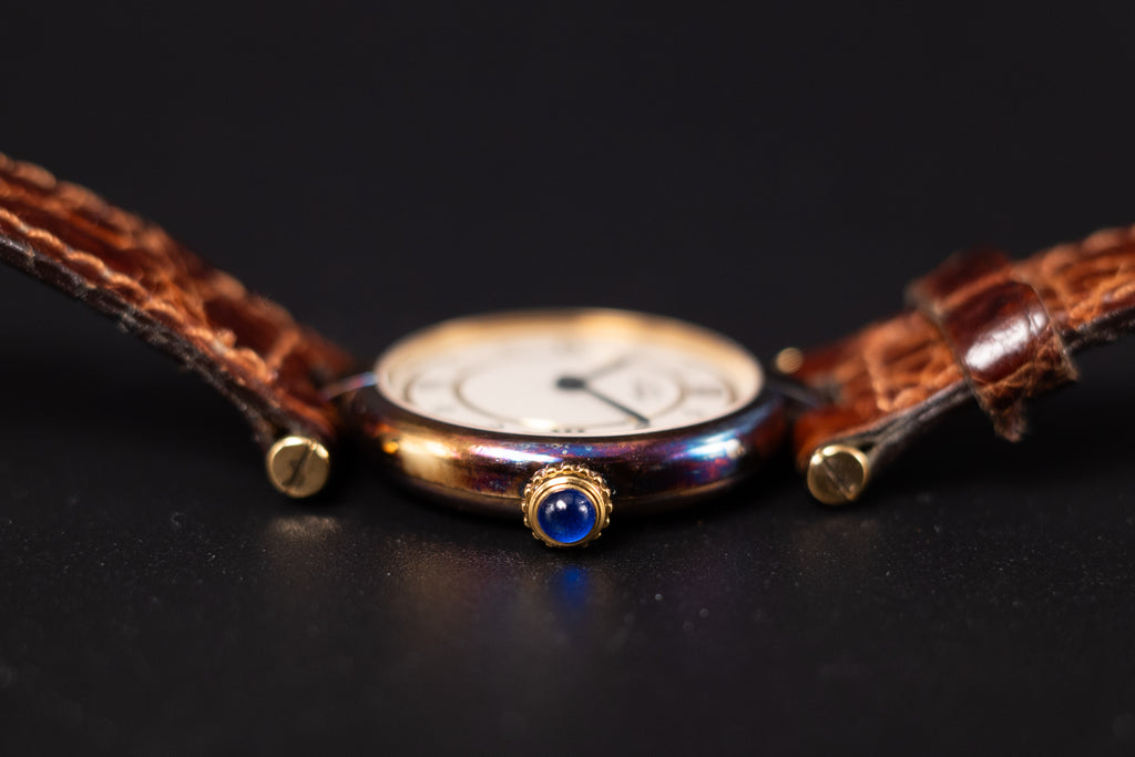 Cartier Must De Cartier Vermeil 590004 Ladies Wrist Watch Excellent Condition