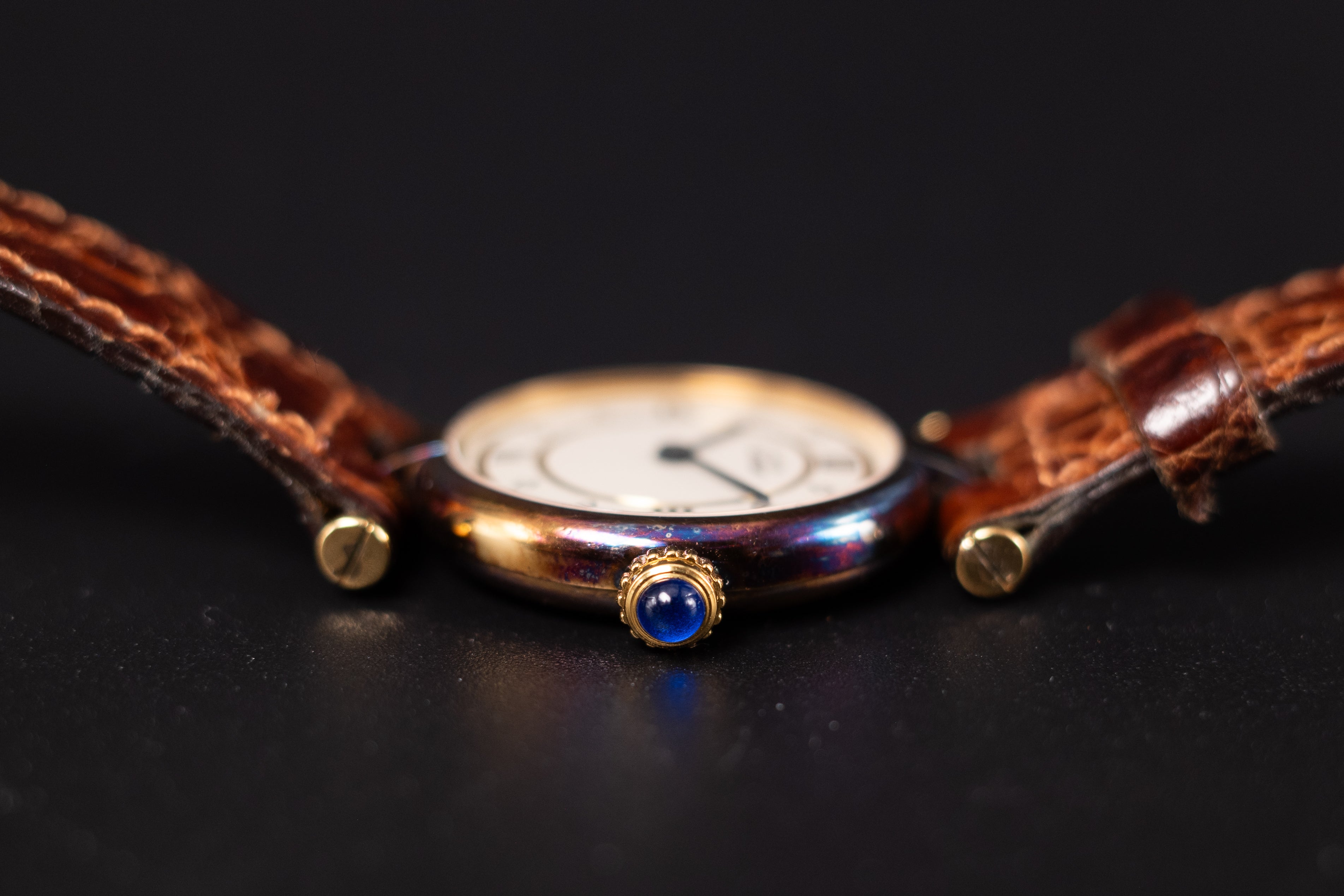 Cartier Must De Cartier Vermeil 590004 Ladies Wrist Watch Excellent Condition