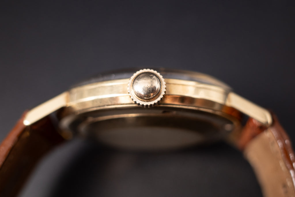 Vintage Girard Perregaux Gyromatic 39 Jewels 18KYG Mens Wrist Watch