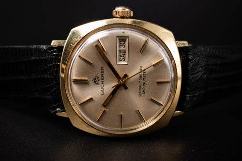Bucherer 18KYG "OCC" Certified Mens Wrist Watch