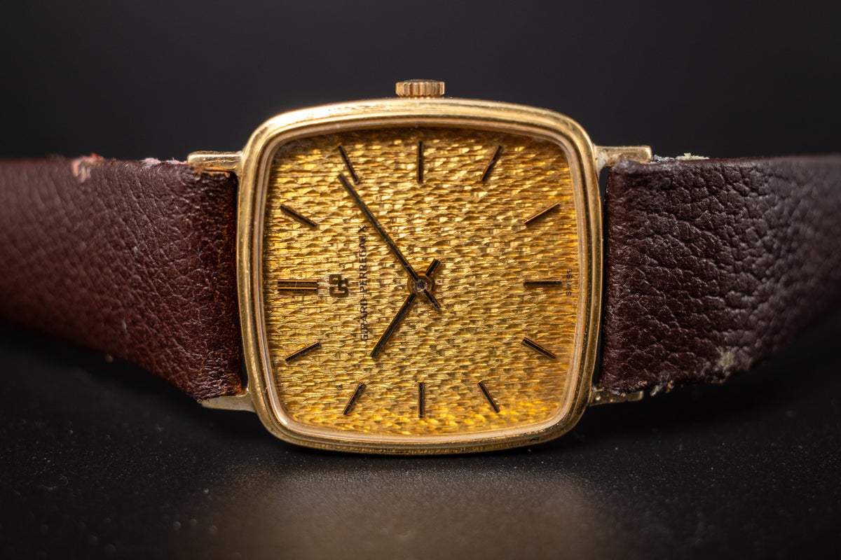 Vintage Girard-Perregaux 18KYG Mens Wrist Watch