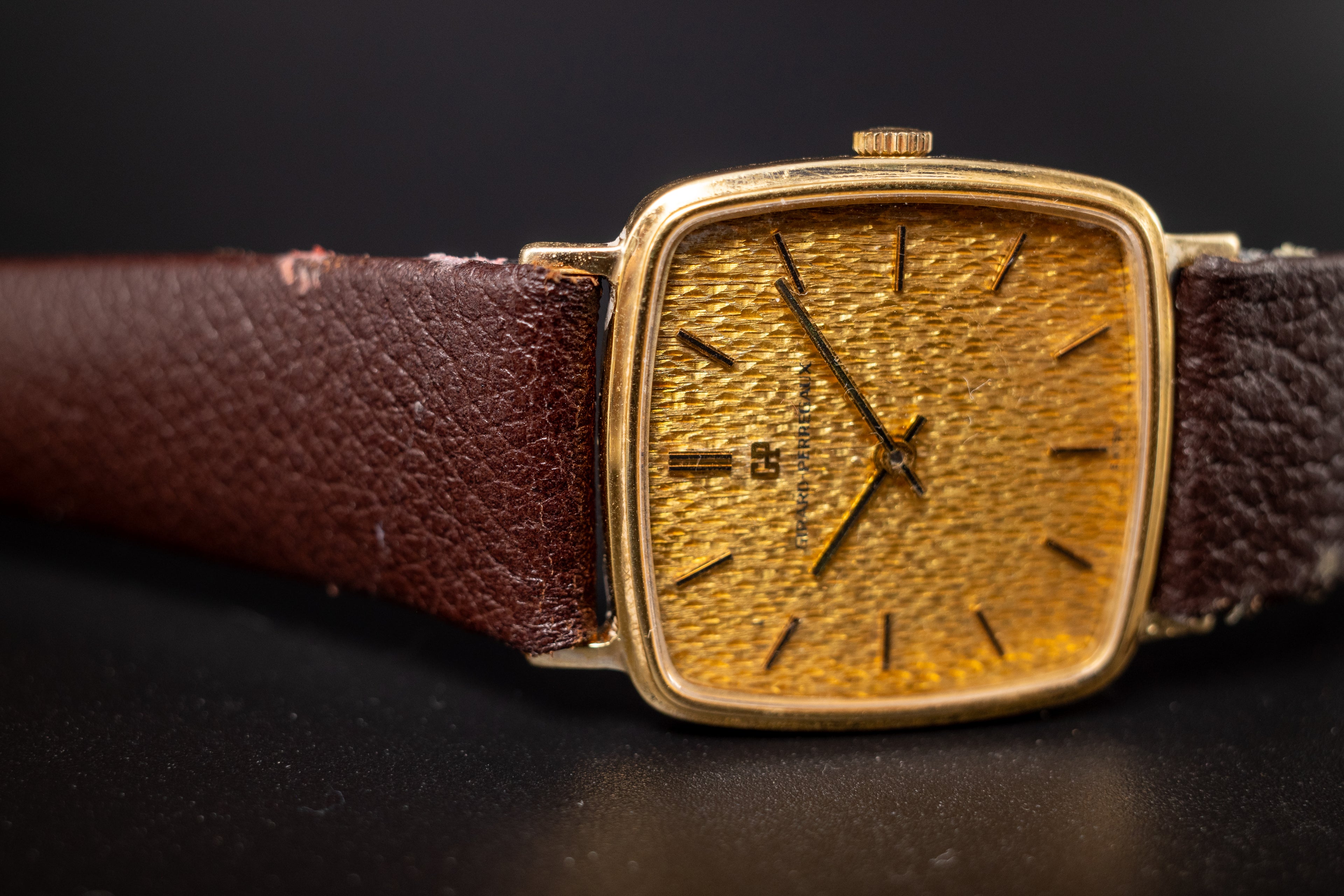 Vintage Girard-Perregaux 18KYG Mens Wrist Watch
