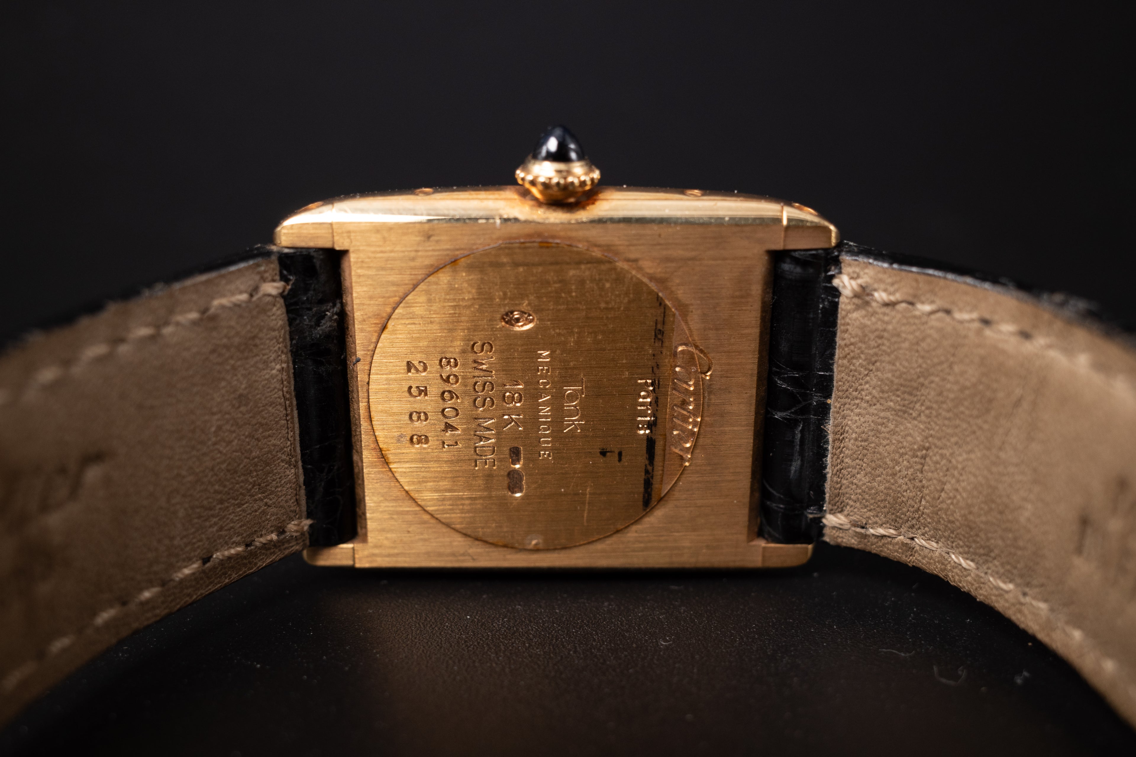 Cartier Tank Arrondie 896041 18KYG Mechanical Unisex Wrist Watch