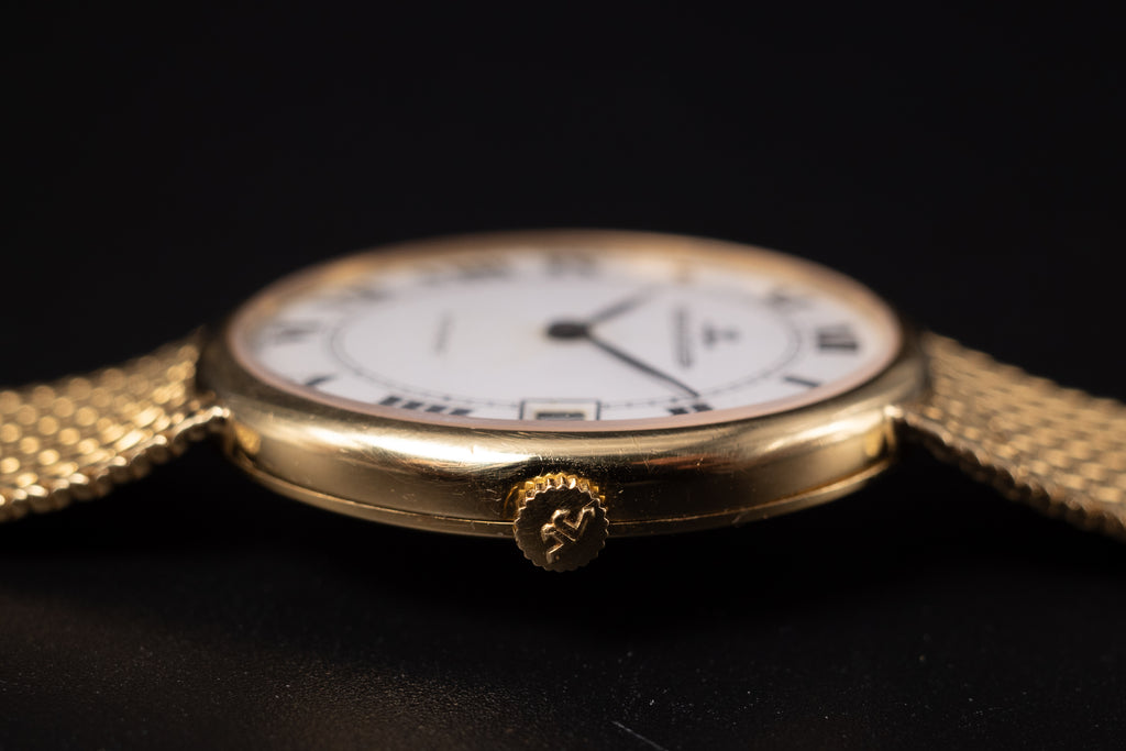 Jaeger-LeCoultre Ellipse Cream Men's Watch - 5002 21 18KYG Mint Condition