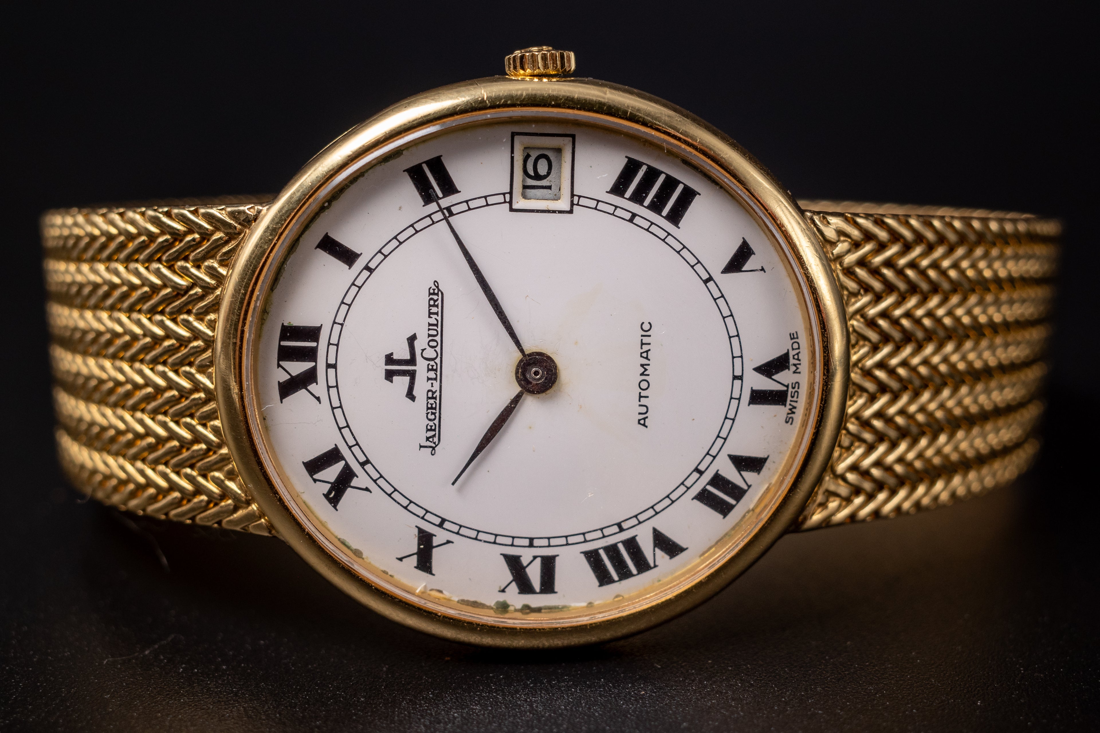 Jaeger-LeCoultre Ellipse Cream Men's Watch - 5002 21 18KYG Mint Condition