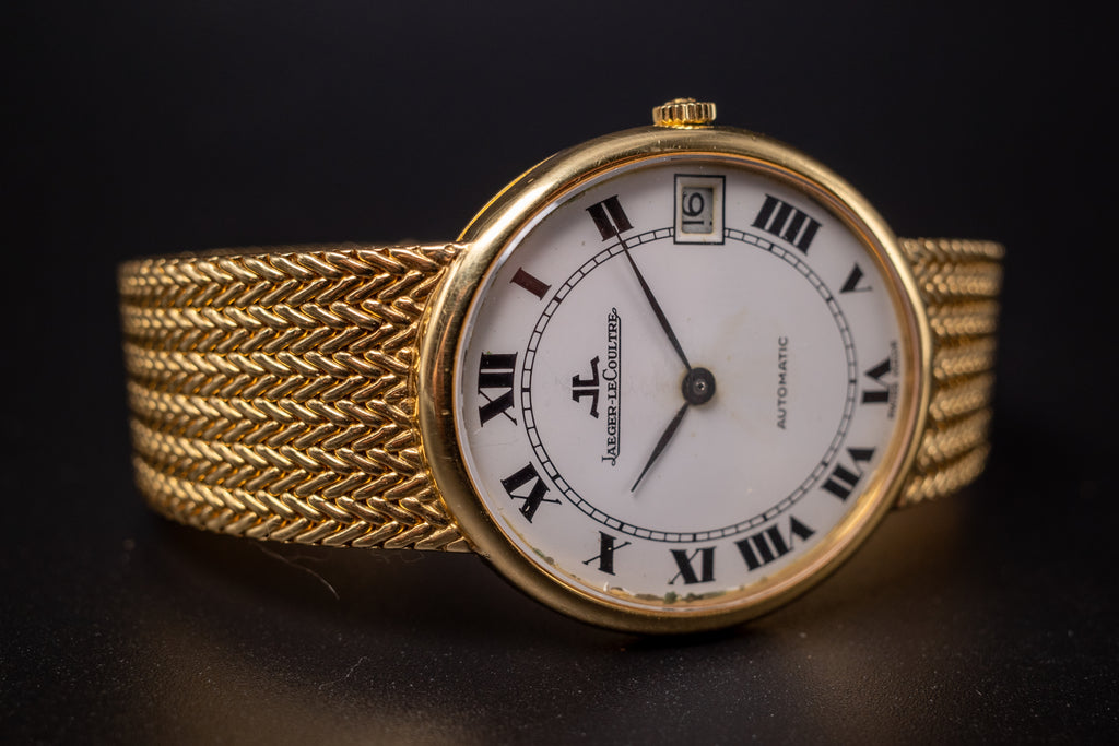 Jaeger-LeCoultre Ellipse Cream Men's Watch - 5002 21 18KYG Mint Condition