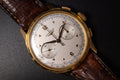 Vintage Longines FlyBack 5967 30CH Chronograph Wrist Watch W/ Box+Archives Paper