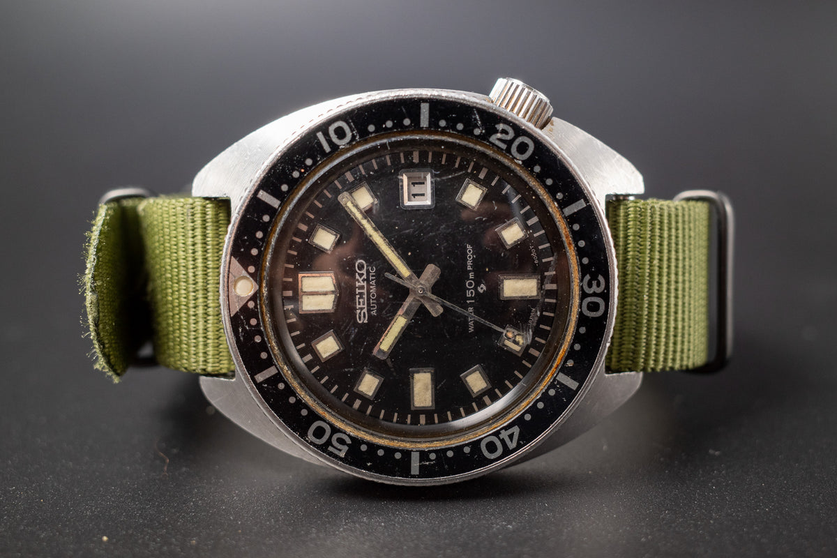 Vintage Seiko Diver Automatic 6105-8000 Mens Wrist Watch Rare Working Well