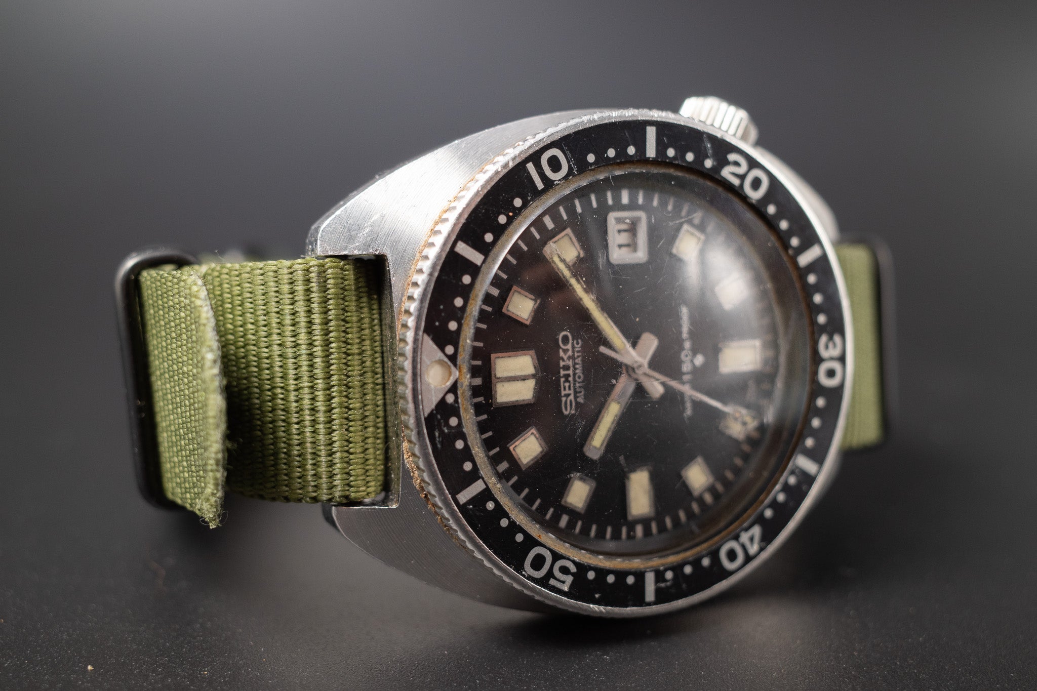 Vintage Seiko Diver Automatic 6105-8000 Mens Wrist Watch Rare Working Well