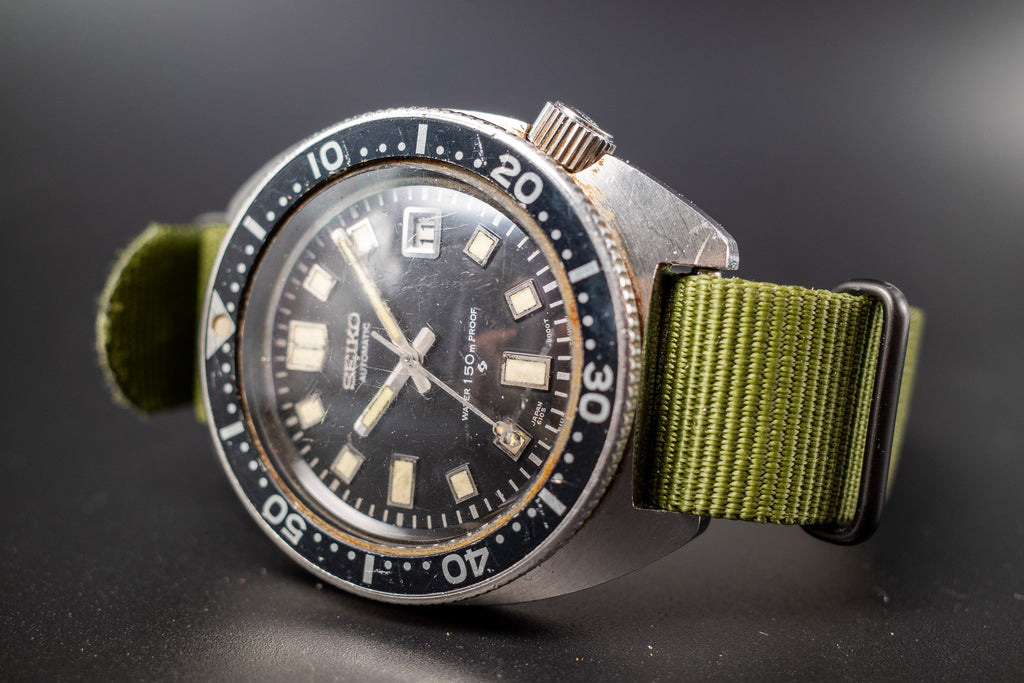 Vintage Seiko Diver Automatic 6105-8000 Mens Wrist Watch Rare Working Well