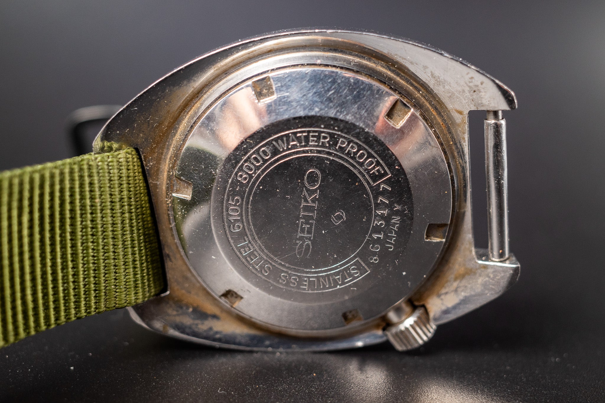 Vintage Seiko Diver Automatic 6105-8000 Mens Wrist Watch Rare Working Well