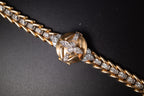 Vintage Omega Cocktail Bracelet Dress Watch 18K Rose Gold Diamond Set