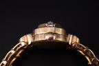 Vintage Omega Cocktail Bracelet Dress Watch 18K Rose Gold Diamond Set