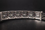 Vintage Ladies Cocktail Platinum Dress Watch W/ Diamonds & Rubies