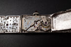 Vintage Ladies Cocktail Platinum Dress Watch W/ Diamonds & Rubies