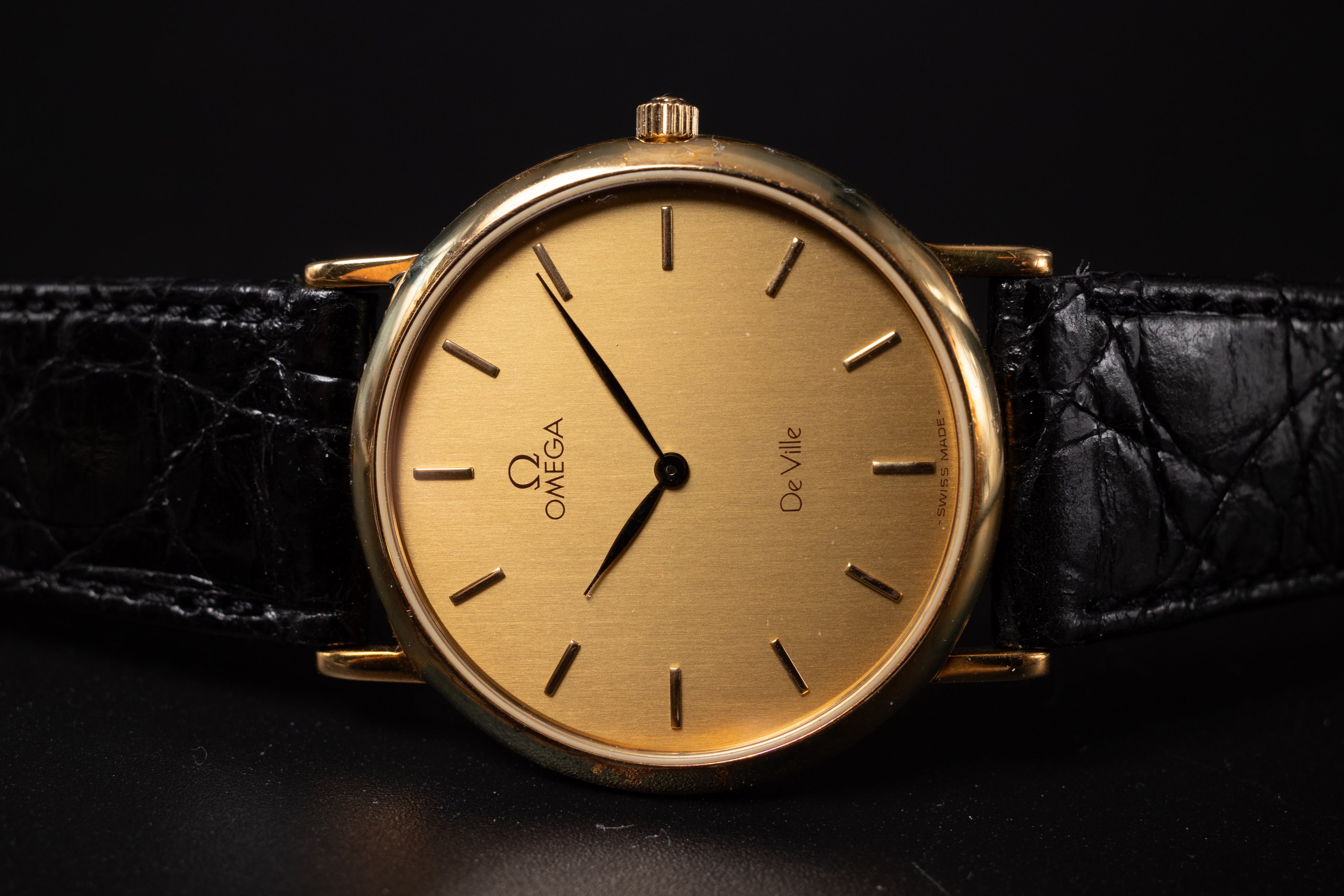 NEW OLD STOCK Omega De Ville 18K YG Unisex Wrist Watch