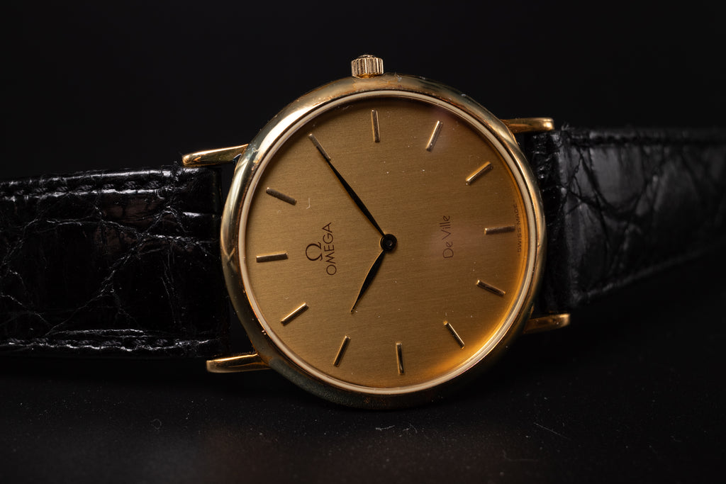 NEW OLD STOCK Omega De Ville 18K YG Unisex Wrist Watch