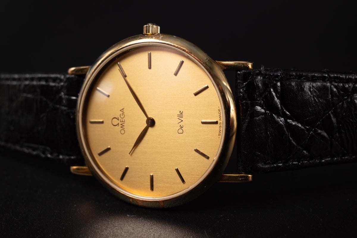 NEW OLD STOCK Omega De Ville 18K YG Unisex Wrist Watch