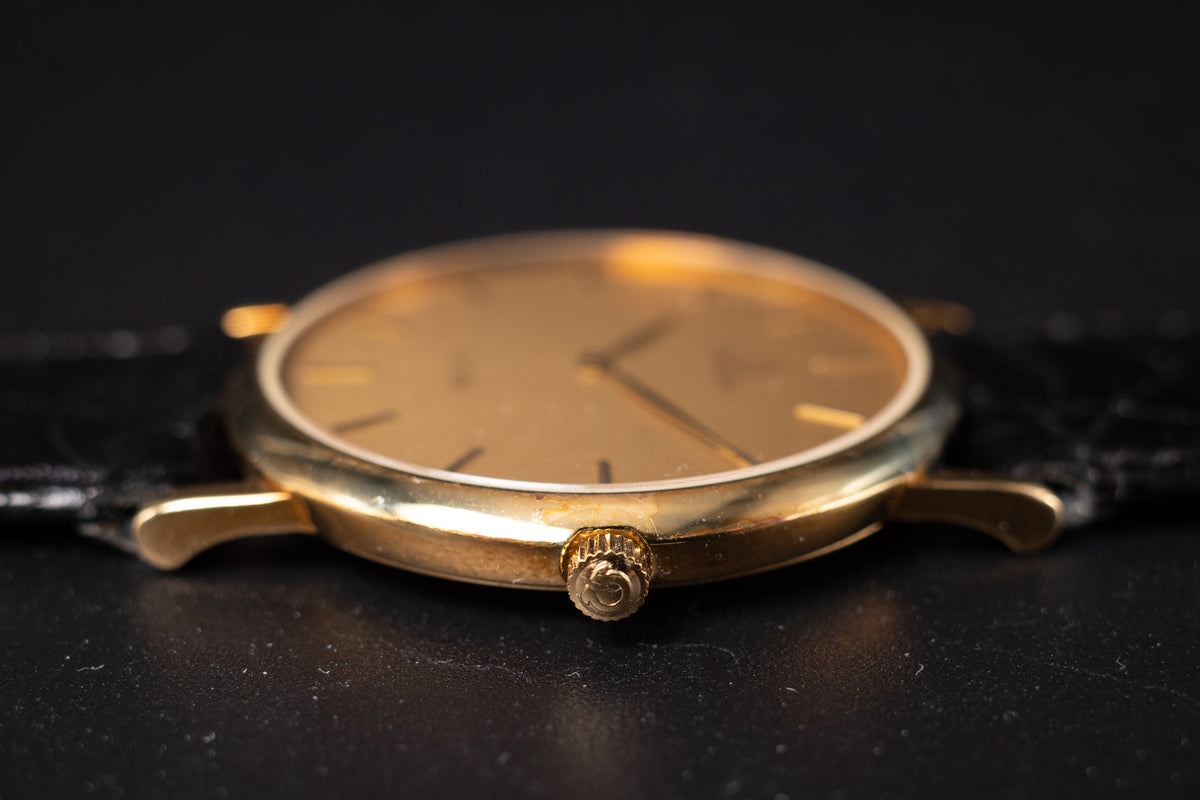 NEW OLD STOCK Omega De Ville 18K YG Unisex Wrist Watch