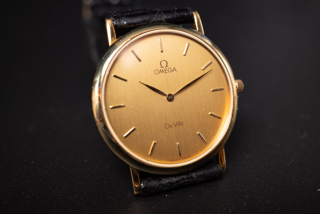 NEW OLD STOCK Omega De Ville 18K YG Unisex Wrist Watch