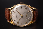 Vintage 18KYG Glycine Bienne Geneve Mens Wrist Watch