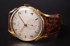 Vintage 18KYG Glycine Bienne Geneve Mens Wrist Watch