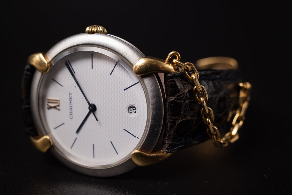 Chaumet 18k and stainless 224411 Mens Dress Wrist Watch from the 2000's