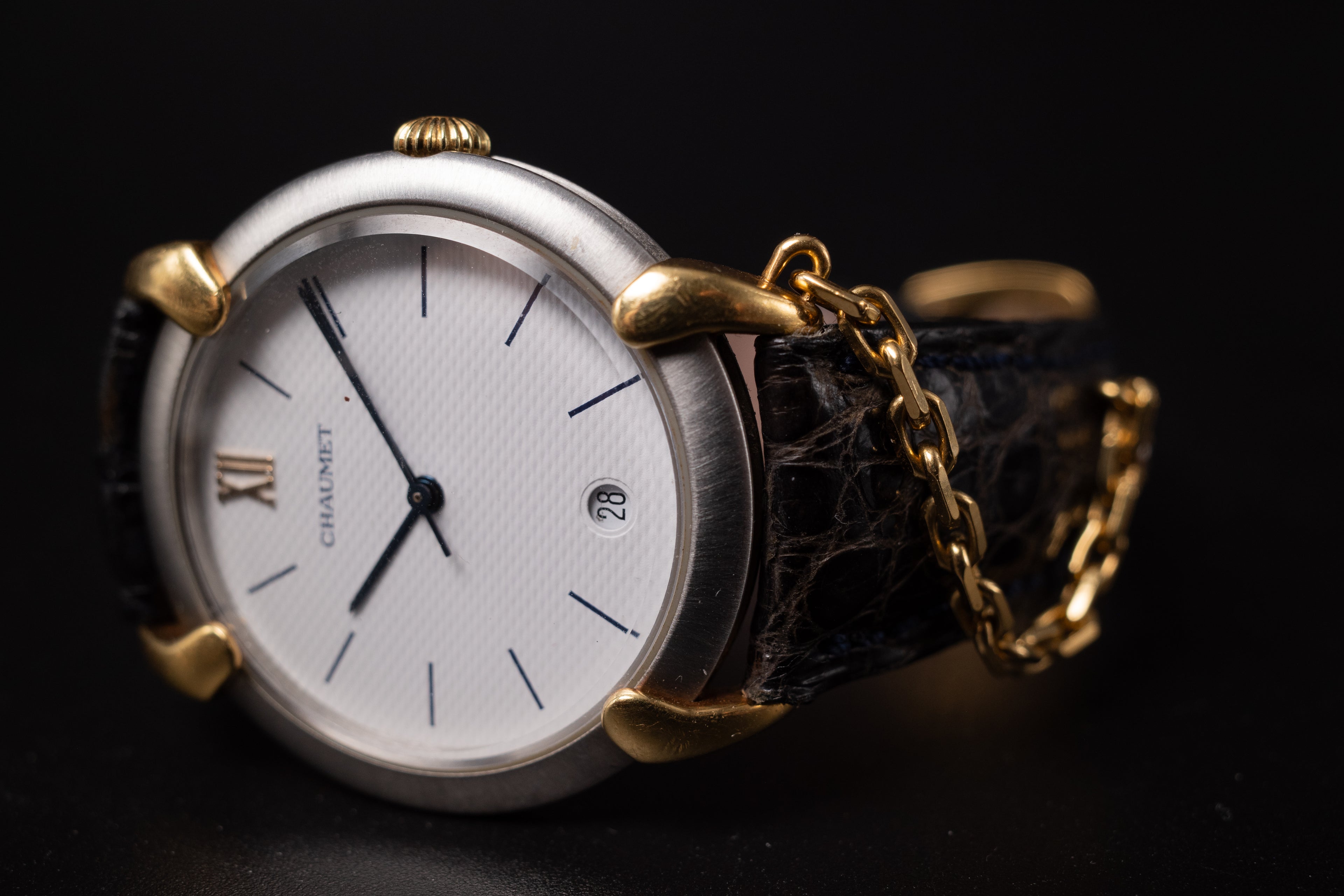 Chaumet 18k and stainless 224411 Mens Dress Wrist Watch from the 2000's
