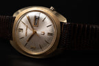 Vintage Accutron Daydate Mens Dress Watch 14KYG Very Rare