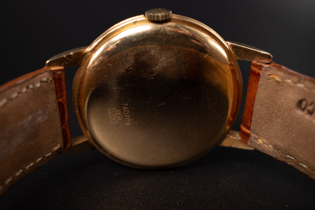Omega 18K Solid Gold Jumbo Cal 260 Manual Wind Mens Wrist Watch RARE