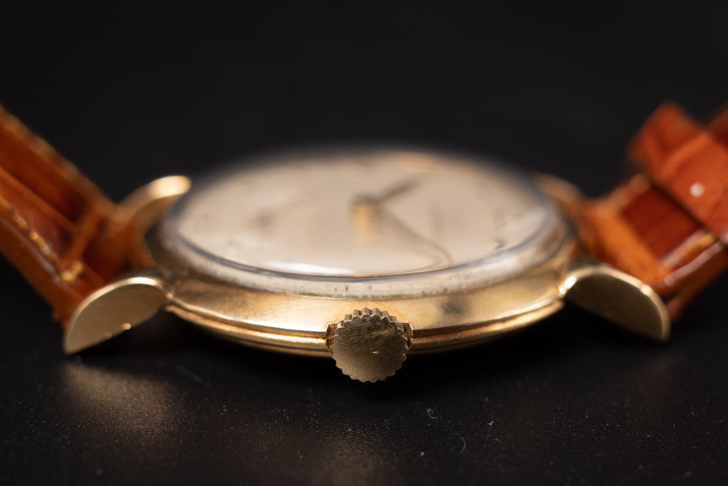 Omega 18K Solid Gold Jumbo Cal 260 Manual Wind Mens Wrist Watch RARE