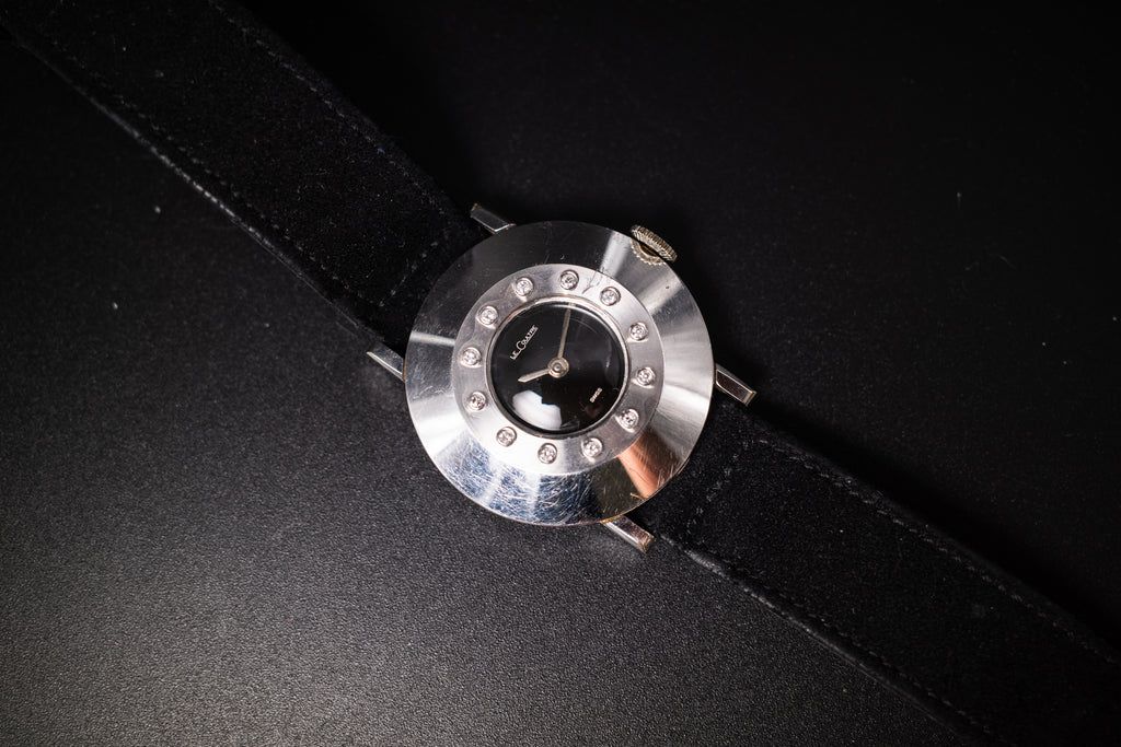 Vintage LeCoultre 14KWG Beau Brummel Unisex Dress Watch from the 60s W/ Diamonds