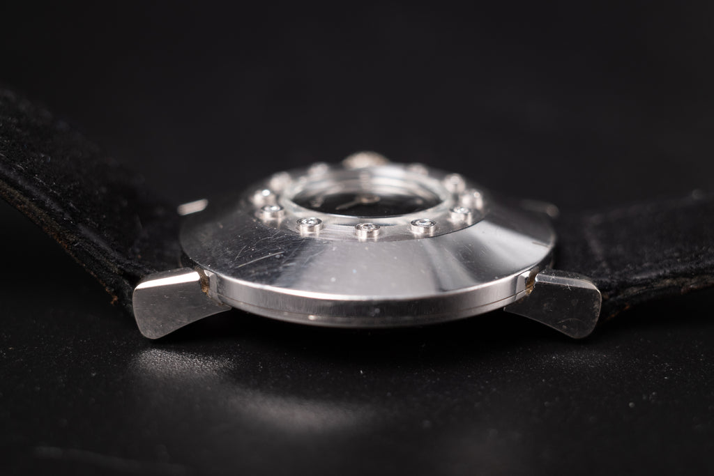 Vintage LeCoultre 14KWG Beau Brummel Unisex Dress Watch from the 60s W/ Diamonds