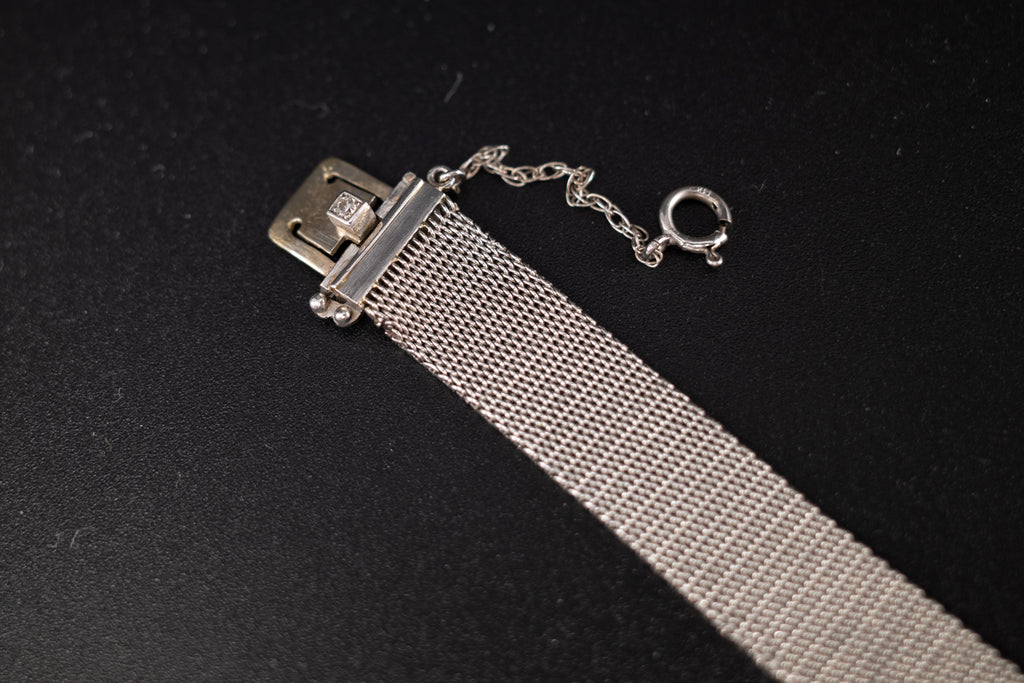 Vintage Patek Phillipe Ladies Tank Art Deco Diamond and Sapphire Bezel VERY RARE