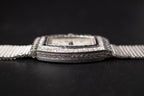 Vintage Patek Phillipe Ladies Tank Art Deco Diamond and Sapphire Bezel VERY RARE