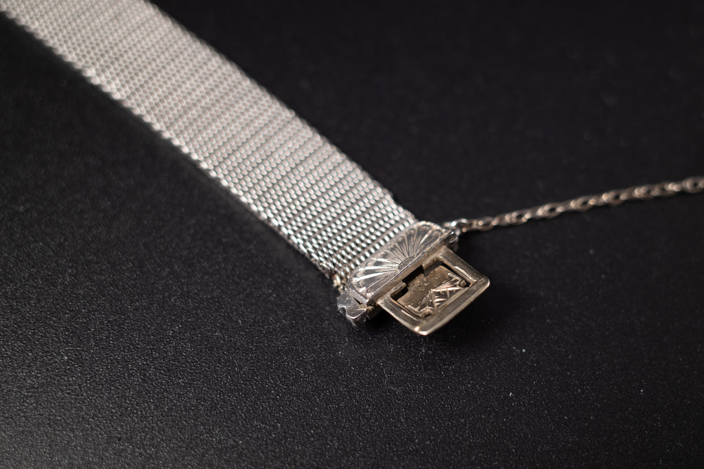Vintage Patek Phillipe Ladies Tank Art Deco Diamond and Sapphire Bezel VERY RARE