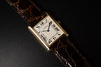 Vintage Cartier Tank Watch Manual Winding Gold Plated Watch 1970s REF. 15705