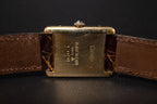 Vintage Cartier Tank Watch Manual Winding Gold Plated Watch 1970s REF. 15705