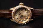 Vintage Rolex Ladies Oyster Perpetual Signed Serpico Y Laino 18KYG Wrist Watch