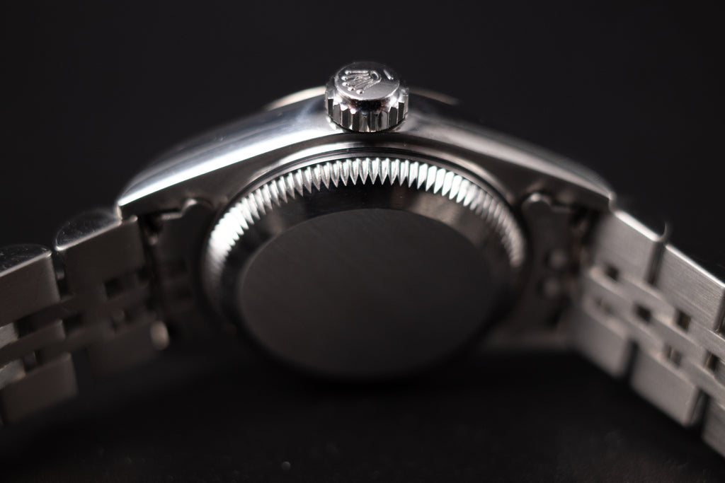Rolex 79174 Ladies Datejust Fluted Bezel Original Diamond Dial W/Box + Manual