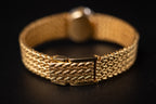 Longines 18KYG Ladies Cocktail Dress Watch W/Diamond Bezel Ref. 1130-817