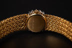 Longines 18KYG Ladies Cocktail Dress Watch W/Diamond Bezel Ref. 1130-817