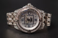 Breitling 18KWG Cockpit Lady J7135649 Factory Diamond Full Set Limited 5 Pieces