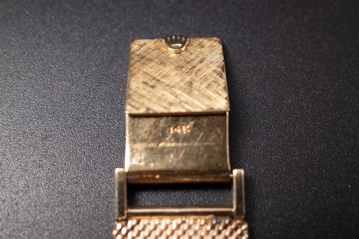 Vintage Rolex 14KYG Original Bracelet Clasp Very Rare 17mm