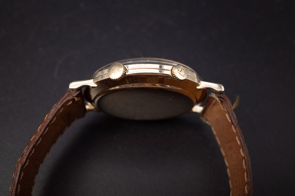 Vintage LeCoultre Memovox Alarm 14K Gold Filled Mens Watch Automatic Bumper Cal K825