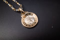 Bulgari 18K Yellow White Gold Scorpio Zodiac Scorpion Pendant Medallion